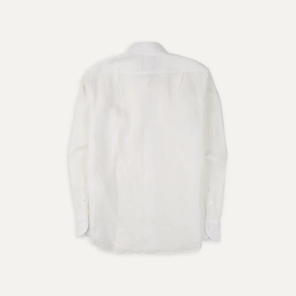 The Linen Summer Shirt; Ecru