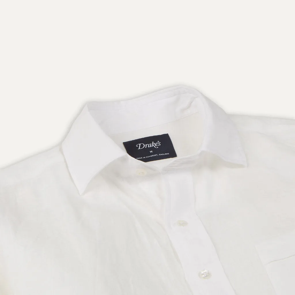 The Linen Summer Shirt; Ecru