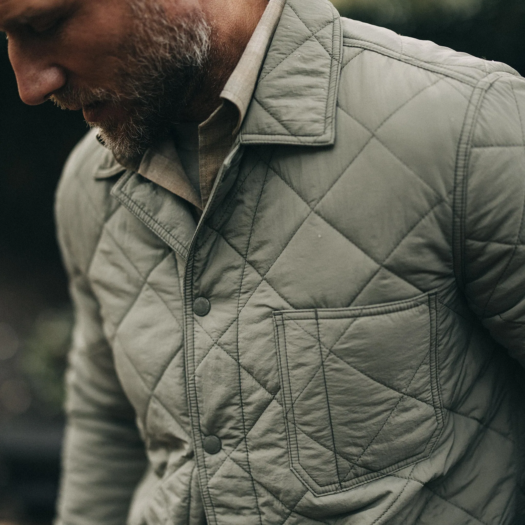 The Ojai Jacket in Sagebrush Diamond Quilt