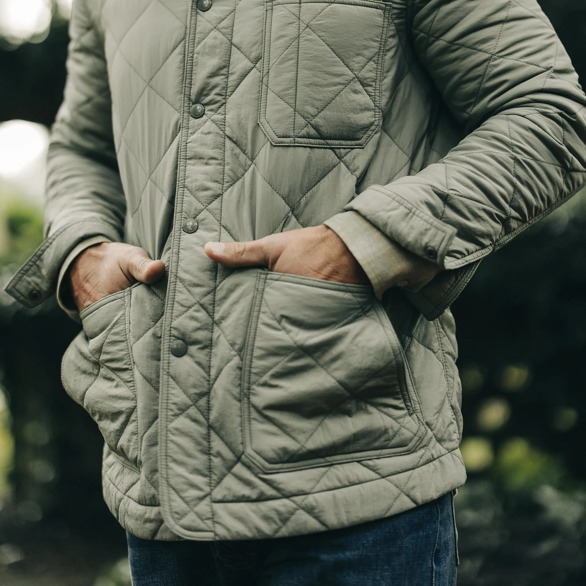 The Ojai Jacket in Sagebrush Diamond Quilt