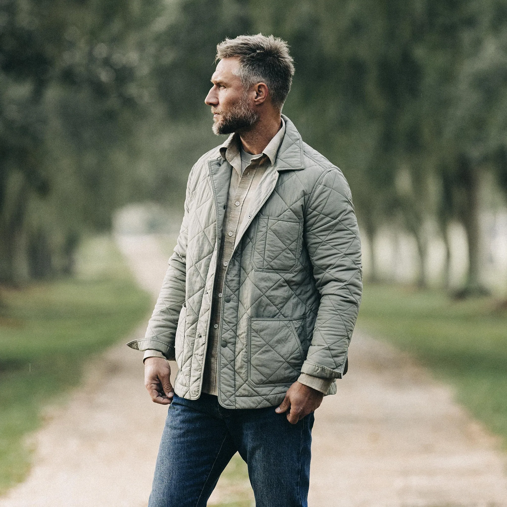 The Ojai Jacket in Sagebrush Diamond Quilt