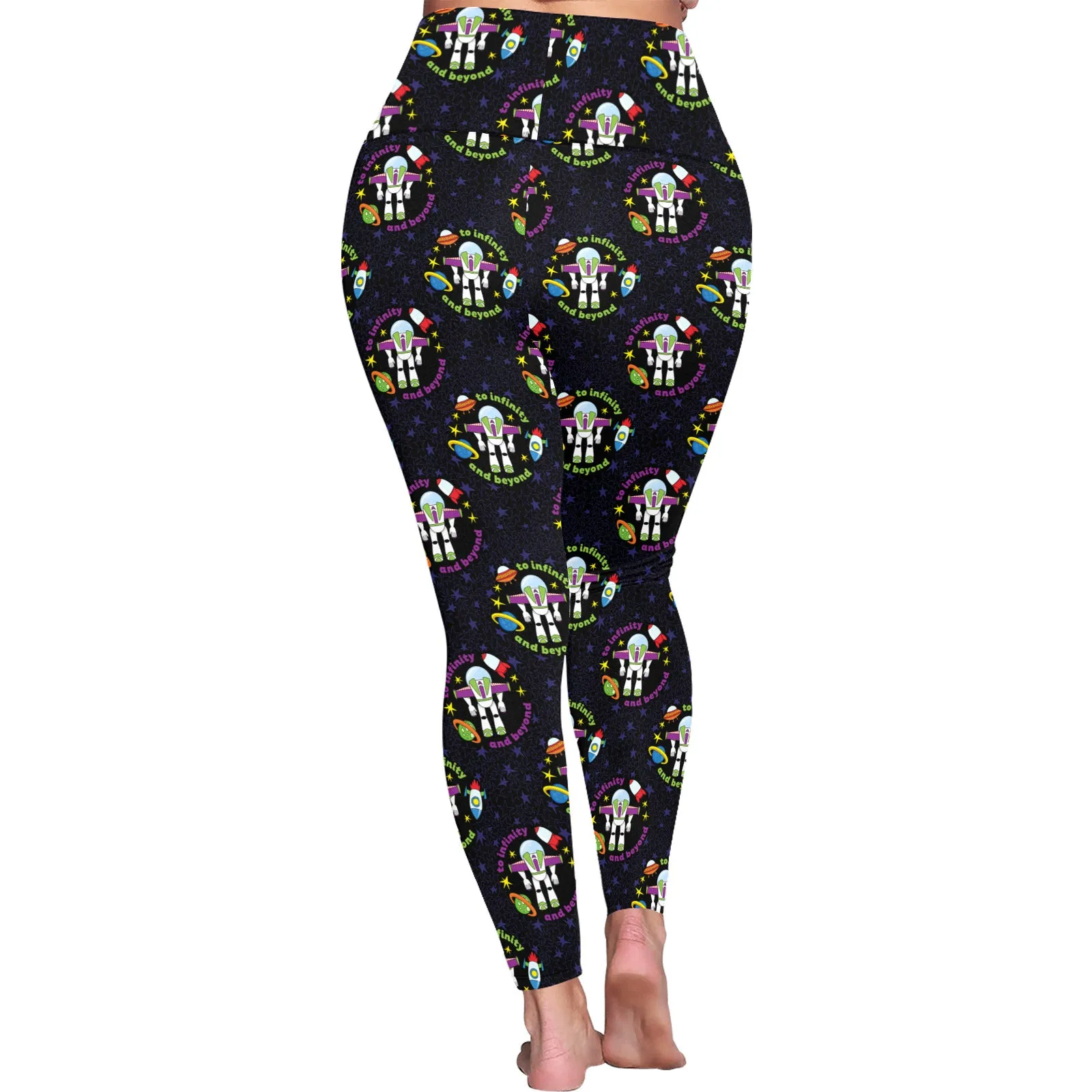 To Infinity And Beyond Women's Plus Size Athletic Leggings