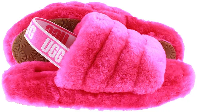 Ugg Boots Kids Fluff Yeah Slide Rock Rose