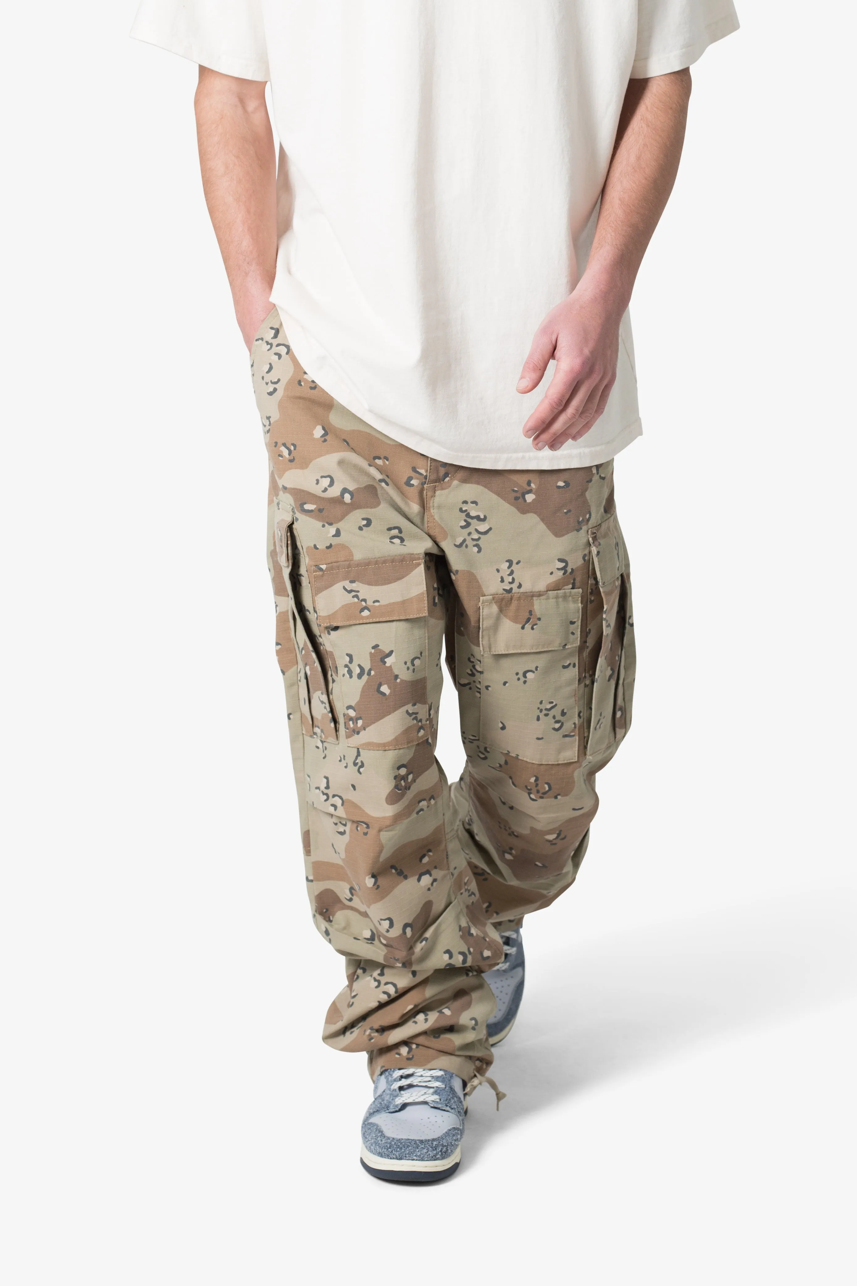 Ultra Baggy Cargo Pants - Desert Camo