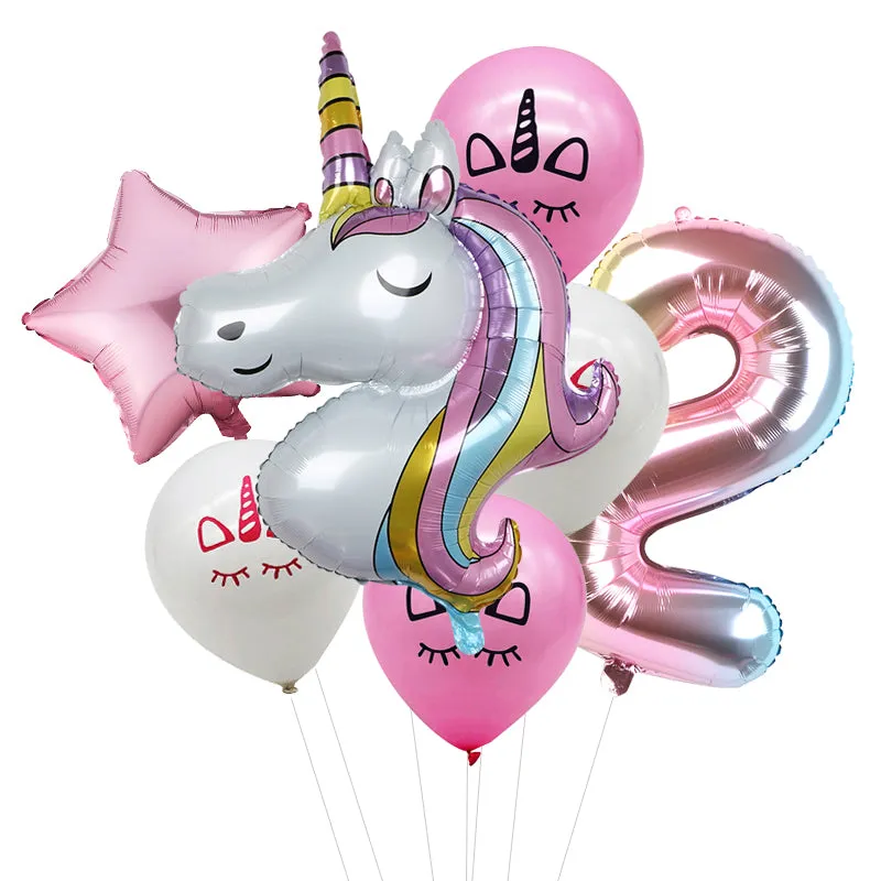 Unicorn Set Party Balloon 32 inch - (RA12)