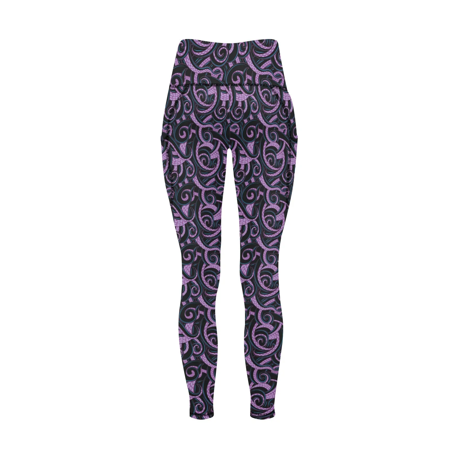 Ursula Tentacles Women's Athletic Leggings With Pockets