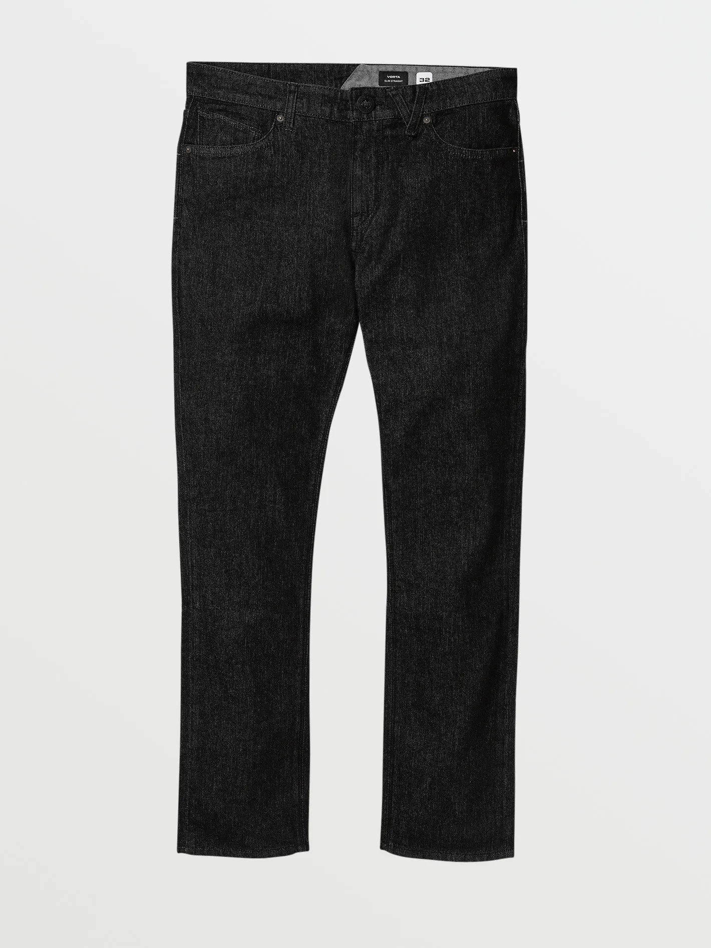 V Vorta Slim Fit Stretch Jeans - Rinsed Black