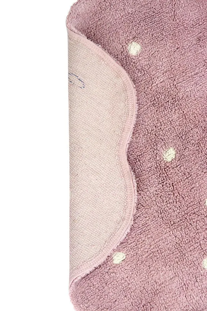 WASHABLE AREA RUG LITTLE BISCUIT PINK