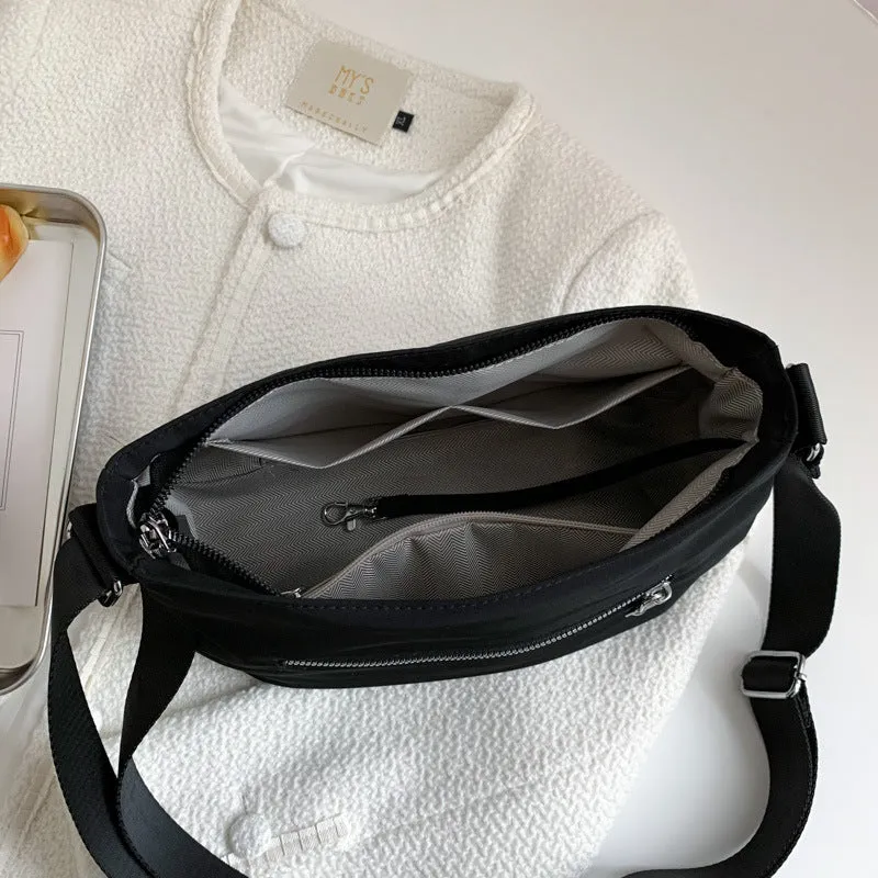 Women's Bag  New Fashion All-Match Nylon Cloth Bag Women's Simple Trendy One-Shoulder Messenger Bag Large Capacity Hair Generation