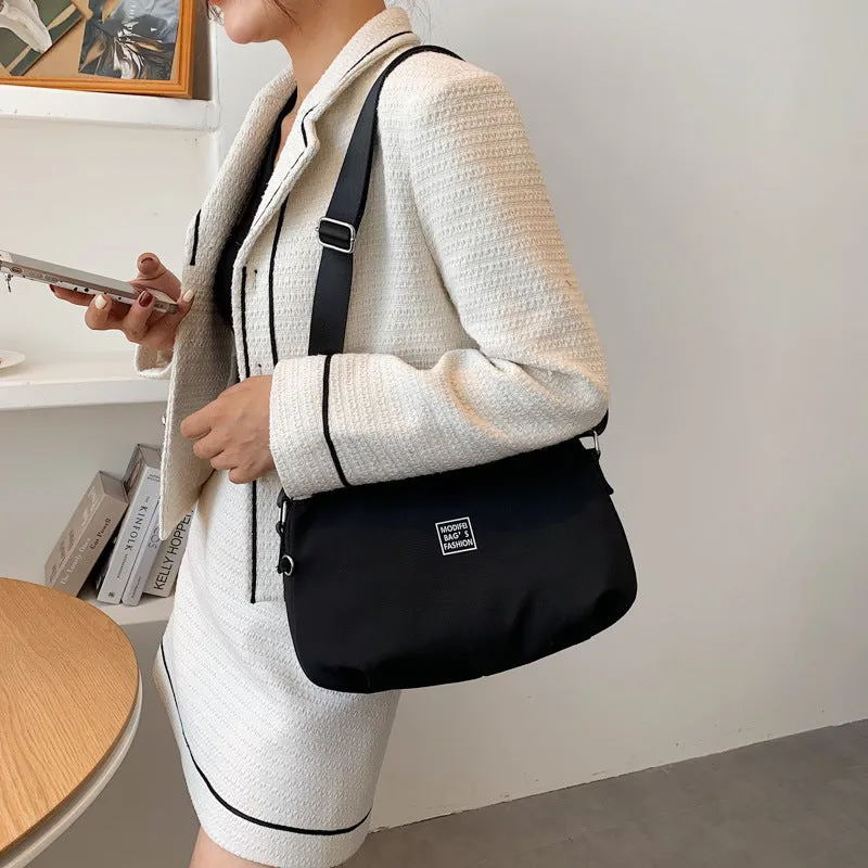 Women's Bag  New Fashion All-Match Nylon Cloth Bag Women's Simple Trendy One-Shoulder Messenger Bag Large Capacity Hair Generation