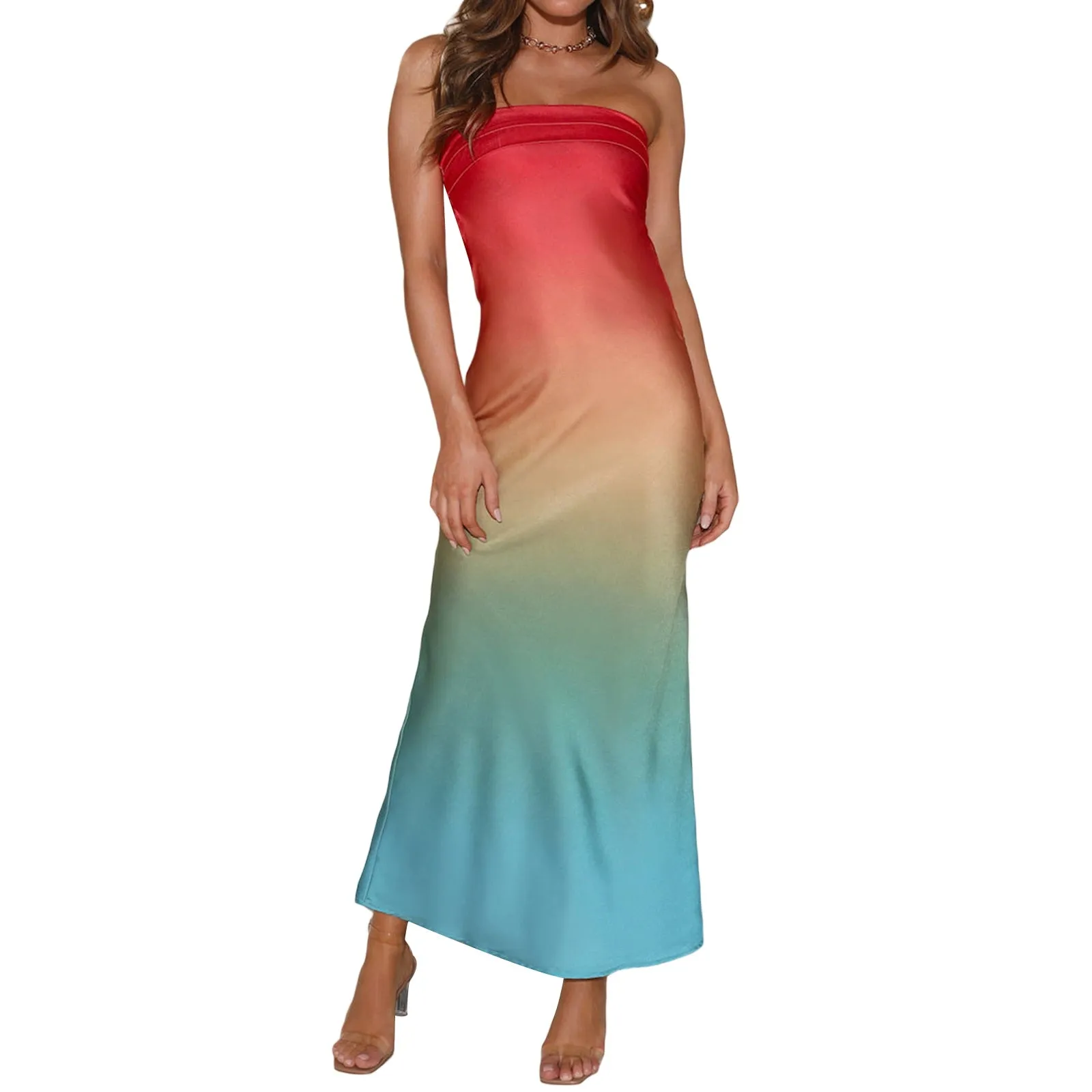 Women's Breathable Bodycon Maxi Dress