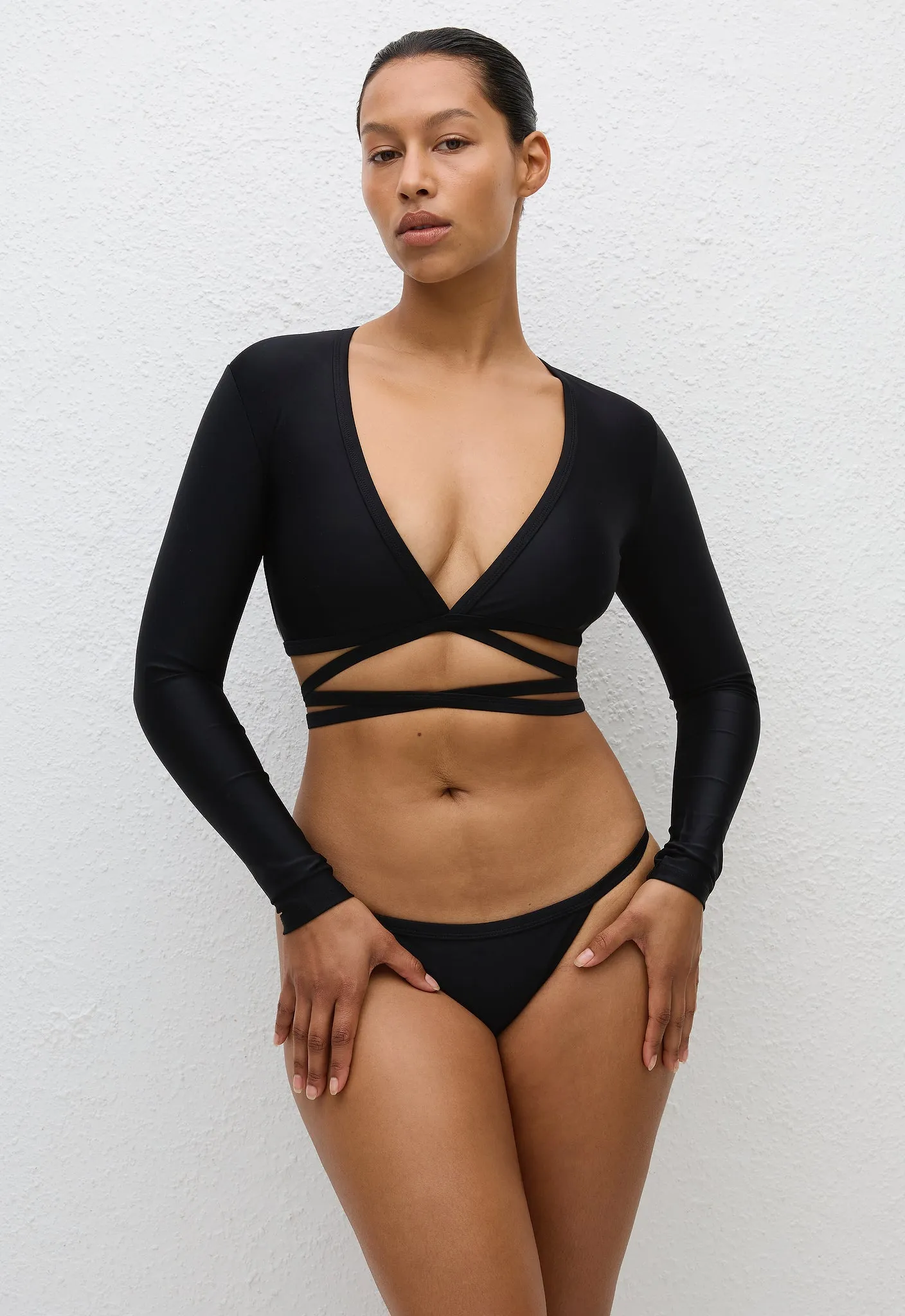 Wrap Sun Top - Black