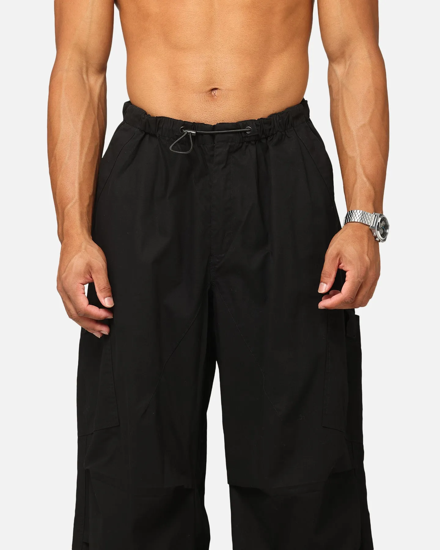 XXIII Cord Tie Cargo Pants Black