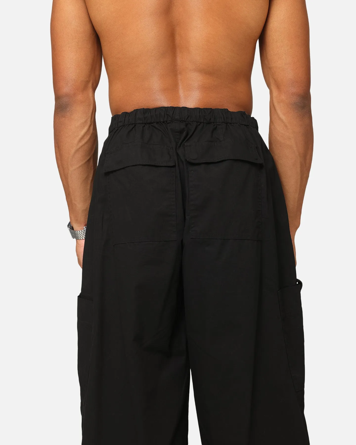 XXIII Cord Tie Cargo Pants Black