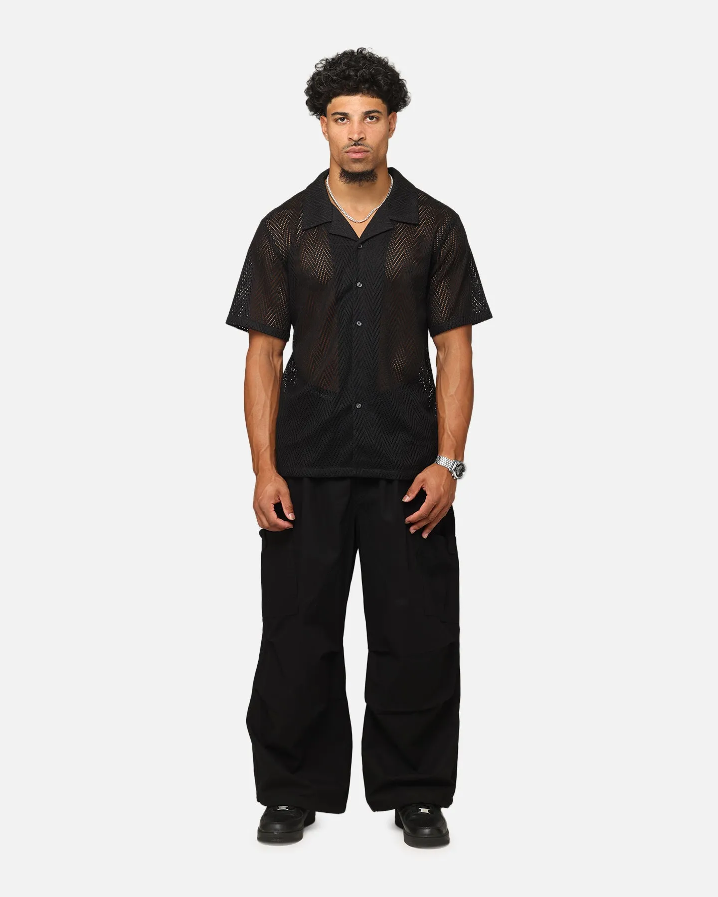 XXIII Cord Tie Cargo Pants Black